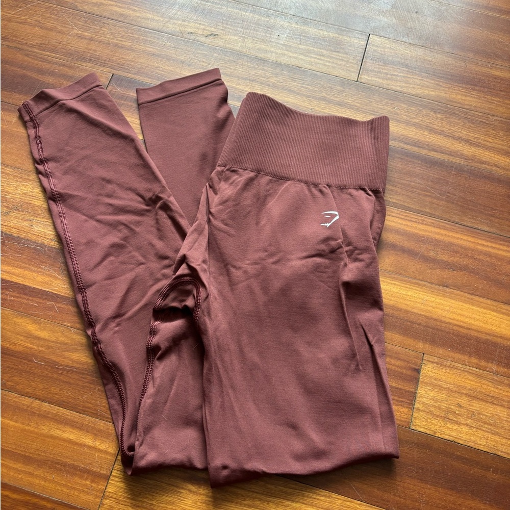 Gymshark Burgundy Brown Leggings